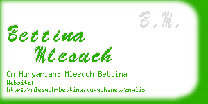 bettina mlesuch business card